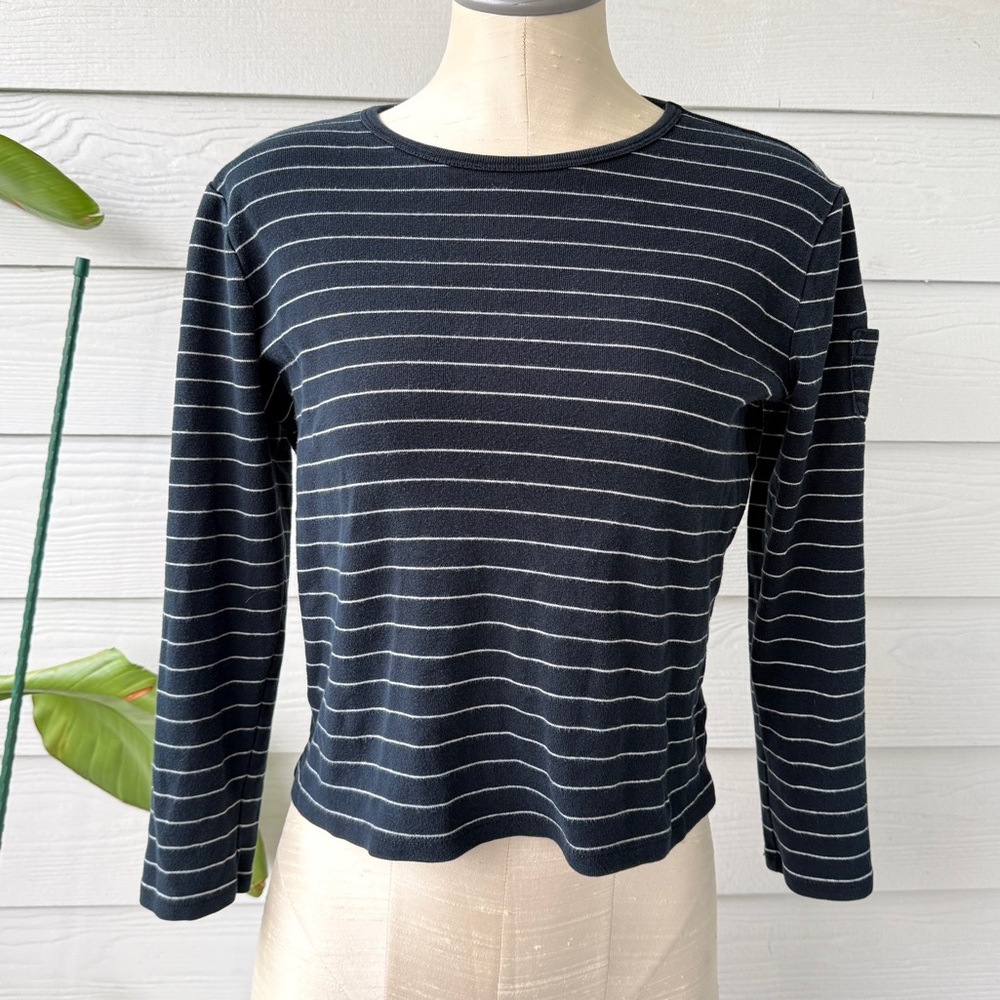 Lauren Ralph Lauren Black & White Stripe Top –‎ Women’s Size P/L
